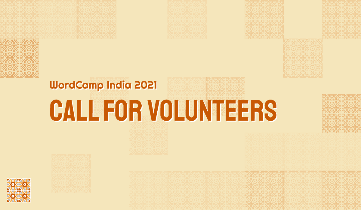 Call for volunteers WordCamp India