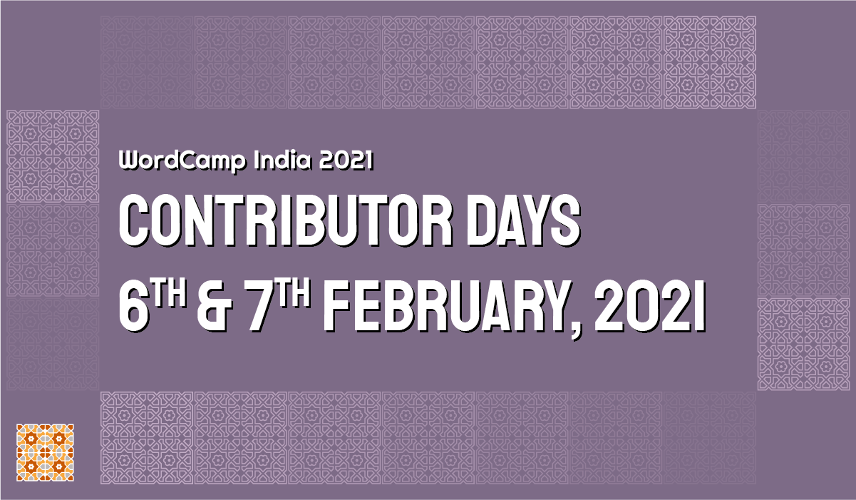 WordCamp India 2021 Contirbutor Day